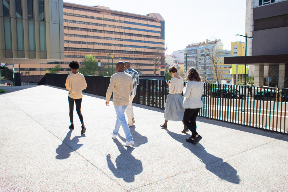 Setting a fitness goal can be simple - such as taking at least 1 walk during your workday.