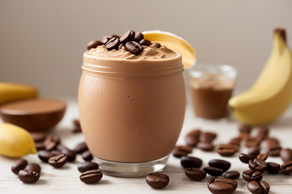 Frozen Coffee Protein Smoothie is perfect for coffee lovers and healthy busy professionals or parents.