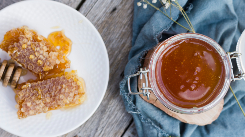 Natural sweeteners, like honey, might be needed in this recipe to counter the bitterness of the greens.