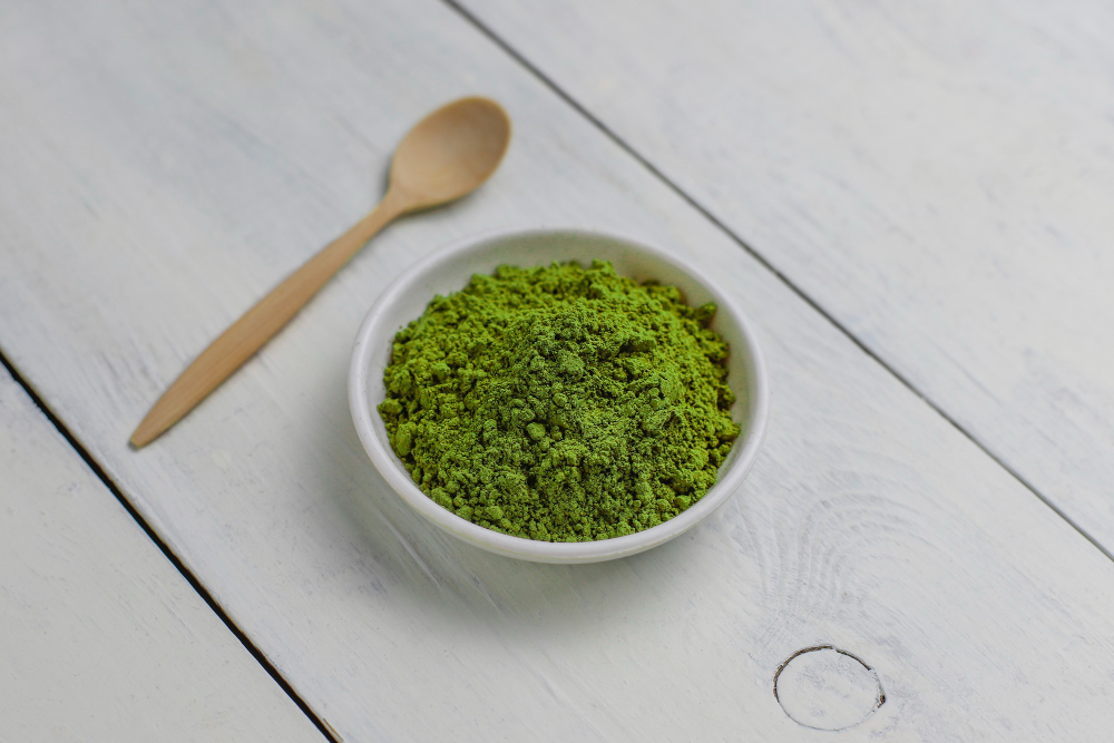Matcha Green Tea smoothie is based on matcha - the green tea powder used in Japanese Tea ceremonies. Try to get the highest quality possible for the best flavor.