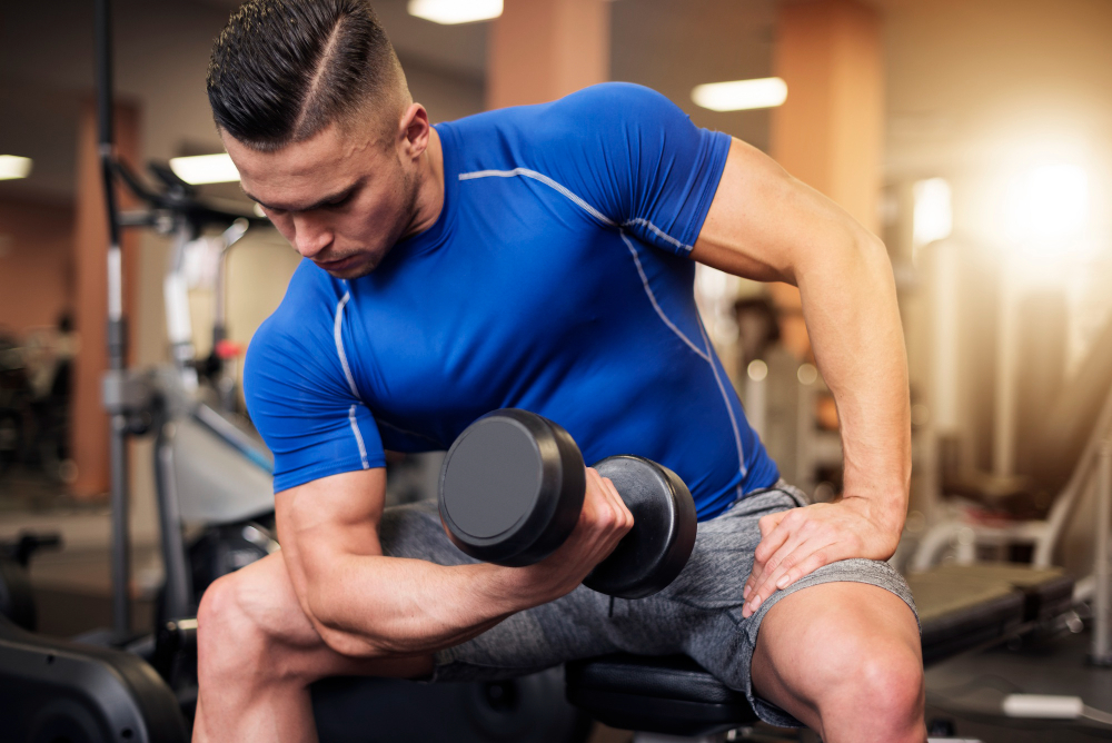 Building Biceps starts with a target bicep exercise