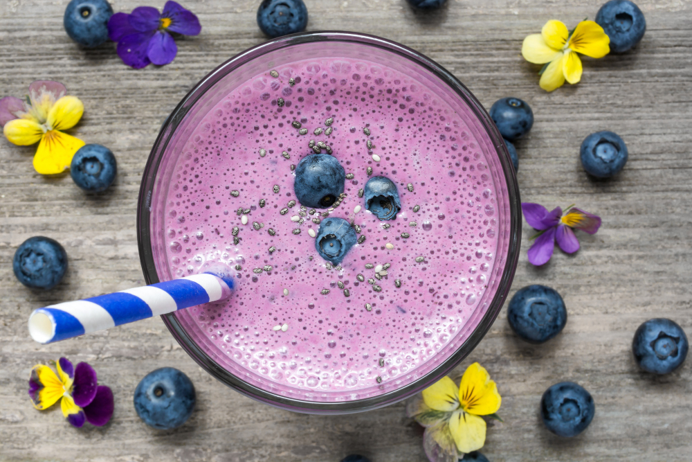 Pasteurized egg whites can go in a delicious smoothie!