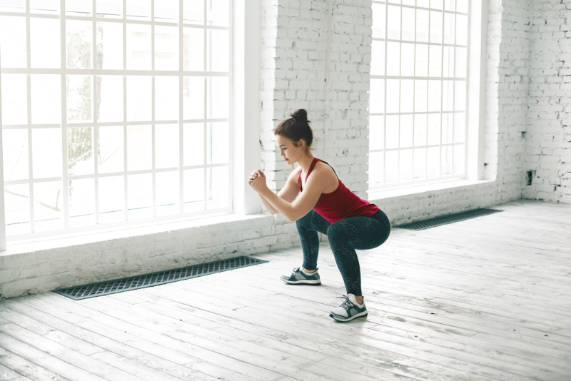 short daily exercise routine - squats